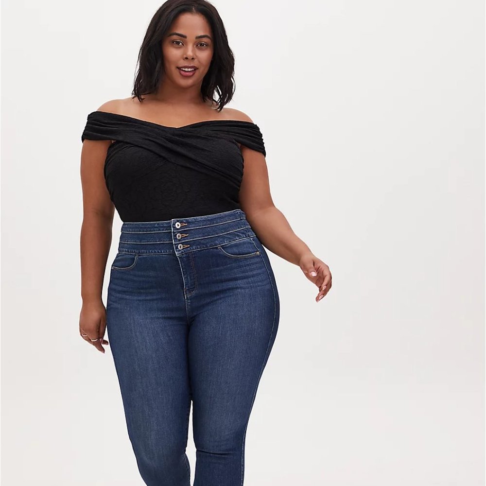 Torrid NWT - Black Off Shoulder Bodysuit